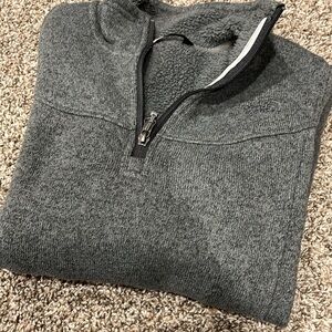The North Face grey quarter zip